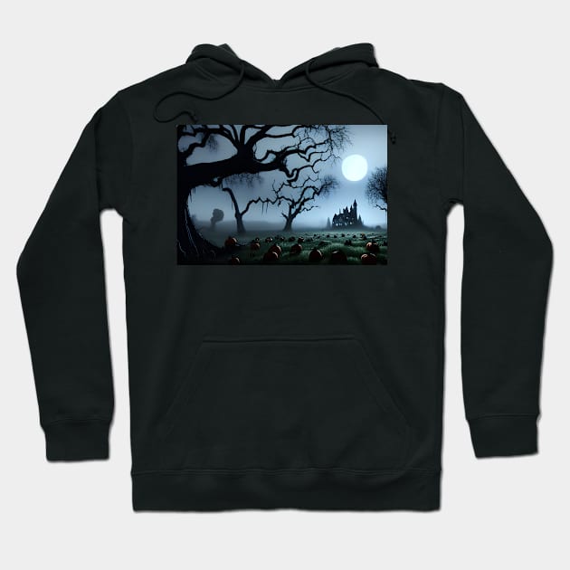 Landscape in the moonlight Hoodie by FineArtworld7